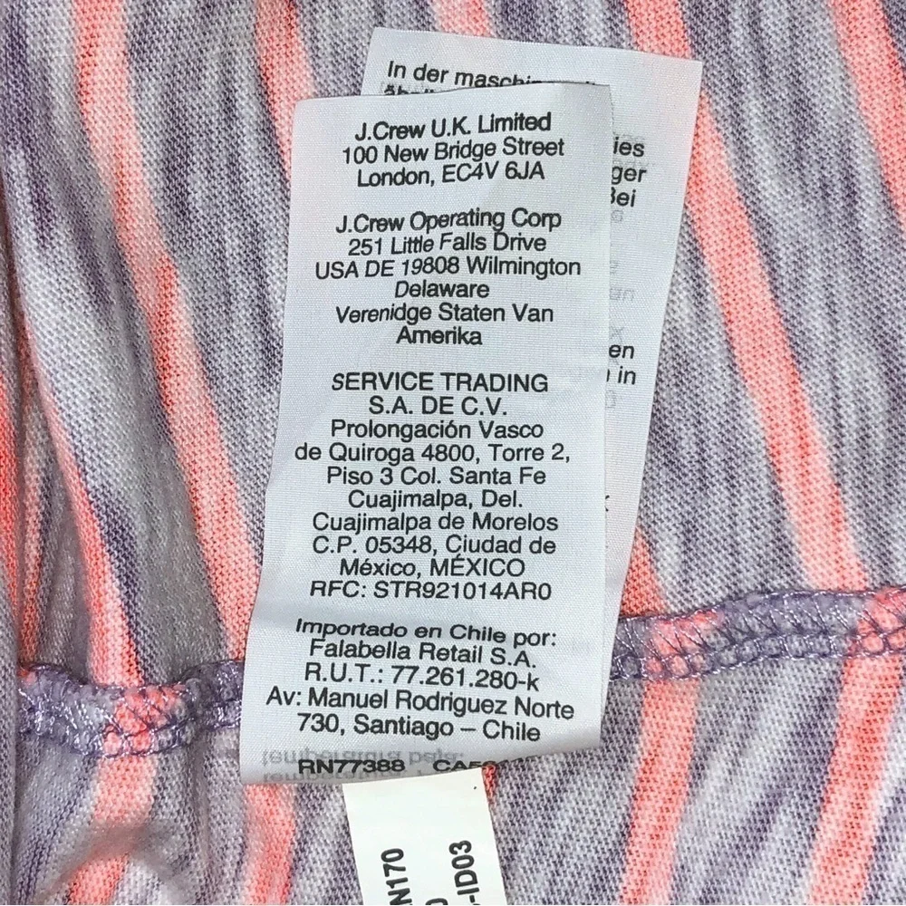 Crewcuts Purple and Pink Striped Tank Dress Size 4